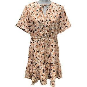 Women’s Leopard Print Short Sleeved Dress NWT